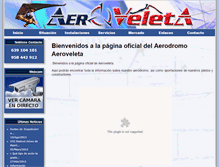 Tablet Screenshot of aeroveleta.es